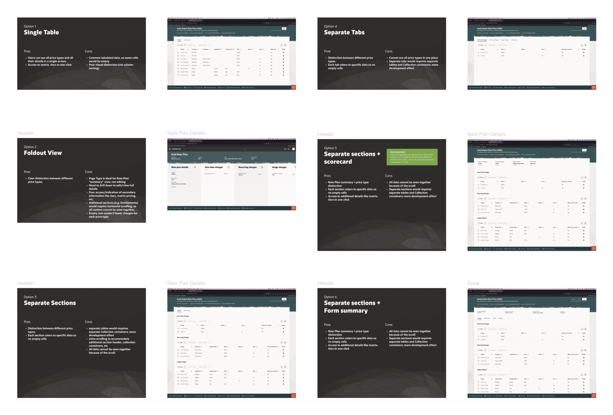 Mockup pair: add entitlements to existing 4-panel design vs. redesigned surface